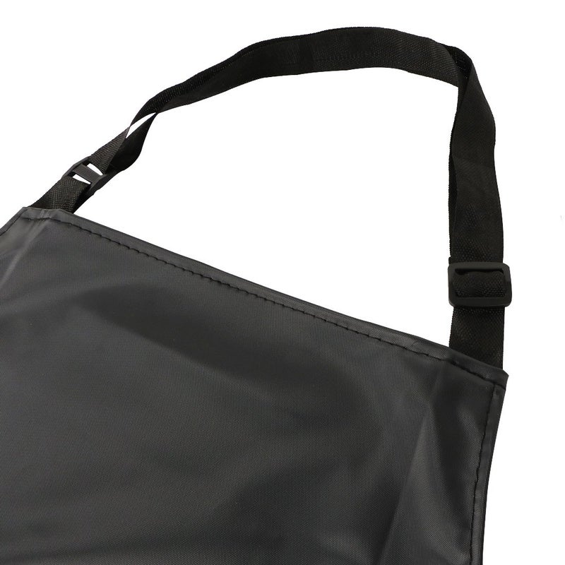 kilofly 2pc Vinyl Extra Long 43" Adjustable Waist Neck Ties Waterproof Apron - Image 2